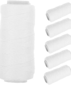 Hilo de Algodón Blanco Función Conveniente 6 Piezas Hilo para Depiladoras Faciales y Enhebrado para Depilación Facial para Rutina de Belleza
