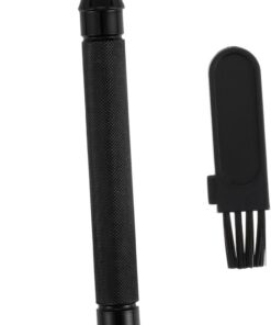 LIFKOME Maquinilla de Afeitar de Seguridad Doble Brocha Negra, Manual, Metal, Herramienta Durable para Barba, Uso Masculino, Afeitar Facial Clásico, Viaje Incluido