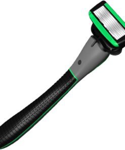 Maquina Afeitar Bakano para Hombres, Cuchillas de Afeitar de 7 Capas, Mango de Goma, Cabezal Reemplazable, Afeitado Corporal y Diario