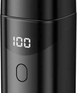 Máquina de afeitar eléctrica recargable para hombre pequeño, textura ABS, adecuada para viajes fáciles y afeitados rápidos