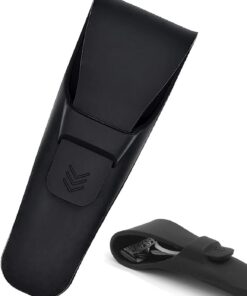 Estuche de viaje de silicona para maquinilla de afeitar, funda de viaje manual, funda de afeitadora portátil, protección segura e impermeable para guardar maquinillas de afeitar, Negro , moderno