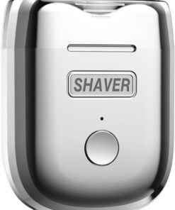 Afeitadora eléctrica para hombre con doble cabezal, dispositivo de afeitado ligero, herramienta de aseo de tamaño de bolsillo para estudiantes y viajeros, afeitadora portátil para viajes de negocios