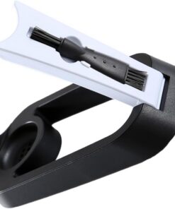 ULTECHNOVO Soporte Plegable con Cepillo de Limpieza Negro para Afeitadora Eléctrica de Abs y Diseño Ahorrador de Espacio para Hombre
