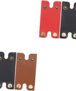 Healeved 6piezas Funda Protectora De Cuero Para Cabezal De Maquinilla De Afeitar Accesorio Práctico y Duradero Para Afeitadoras Manuales