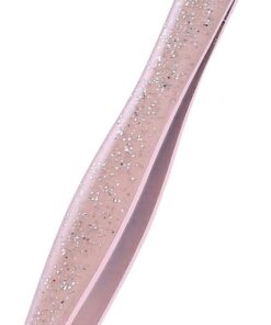 Pinzas para cejas, 1 pinza profesional de acero inoxidable para depilación facial, pinzas de cejas para mujeres y hombres, tijeras profesionales para cejas y recortadoras (nude)