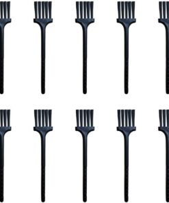 Paquete de 10 cepillos de limpieza eléctricos para afeitadora | Limpiador de maquinilla de afeitar de mango largo para hombres, viajes y aseo personal