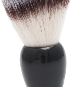 Healeved Brocha De Afeitado Nylon Profesional Para Barba y Bigote Cepillo Facial Para Cuidado Masculino Con Mango Abs Antideslizante Sin Olor y Resistente Al Desprendimiento Para Viajes Tip