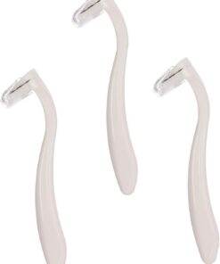 3 Piezas Maquinilla De Afeitar Pelo Manual Navaja De Afeitar Recortadora Para Mujer Recortador De Vello Corporal De Múltiples Fines Herramienta Abs Perder