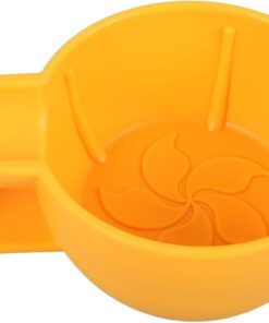 Ciieeo Cuenco de Afeitar Decorativo, Tazón de Afeitar Pequeño, Recipiente de Plástico Pp, Amarillo, Gran Capacidad, Ligero y Seguro, para Hombres, Uso Diario en Baño