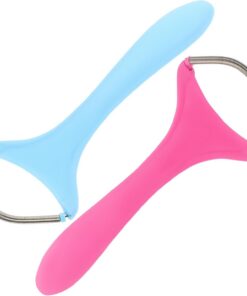 SHINEOFI Depiladora de Hilo Facial para Mujer 2 Piezas Diseño Ergonómico, Herramienta Manual para Labio Superior y Contornos del Cuello, Reduce Irritación