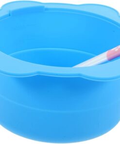 Healeved 5juegos Tazón De Silicona Para Máscaras Faciales Diy Herramienta Para Aplicar Cera De Depilación De Azul Espátula De Para Casa y Salón