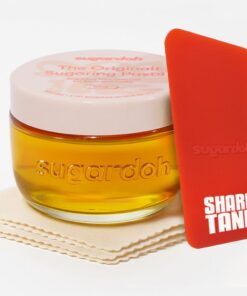 Sugardoh Kit de depilación de azúcar para mujeres como se ve en Shark Tank (mini kit mediano) cara, brazos y piernas, depilación de cera de azúcar, productos virales Tiktok para azúcar, kit de cera de | Kit de azúcar mediano de tamaño completo para cabello fino. Ideal para azúcar regular de cuerpo completo en casa.