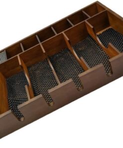 ULTECHNOVO Soporte Gran de Madera Eléctrico para Cortadora Pelo de Práctico Diseño de Rejilla y Capacidad Funcional Salón Belleza