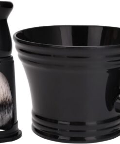 Kit de Afeitado Hombre Brocha y Cuenco, Cepillo Facial y Soporte para Limpieza Completa