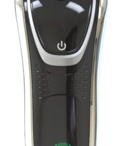 Afeitadora eléctrica giratoria, batería recargable por USB, diseño de doble uso húmedo y seco, agarre ergonómico, recortadora integrada, ultra suave, afeitado agradable al tacto, bolsa de