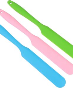ULTECHNOVO Palitos de Cera de Silicona Reutilizables 3 Piezas, Aplicador Antideslizante y Antiadherente para Depilación Corporal, Espátulas Prácticas para Depilación Facial y Color Aleatorio