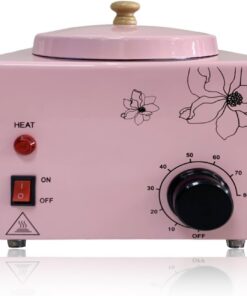 Calentador de cera portátil de una sola olla para depilación sin dolor, calentador de cera ajustable a temperatura rápida con olla de cera grande para piel facial, cuerpo, spa, equipo de salón de