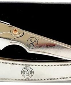 Parker SRX Navaja de afeitar profesional de barbero para hombre, Acero Inoxidable
