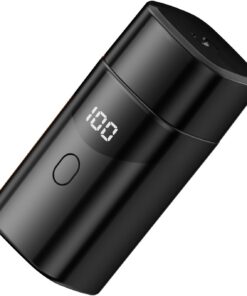 Afeitadora eléctrica portátil recargable por USB, pequeña afeitadora de viaje, afeitadora de barba con pequeña herramienta de corte para hombres