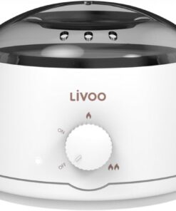 Livoo Feel Good Moments - Calentador de cera, temperatura ajustable, compatible con todo tipo de cera sin banda, cubeta extraíble