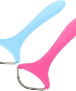 2 piezas Epilador Facial Manual de para Depilación de Facial Herramienta de Hilo Portátil Color Rosa y Azul Diseño Ergonómico para Casa