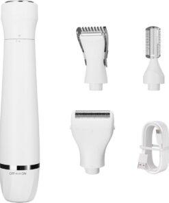 Maquinilla de afeitar eléctrica 4 en 1 menos cuerpo facial removedor de vello kits de depilación para cara y pierna eléctrica para mujeres