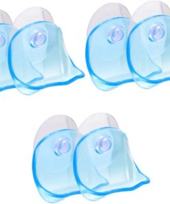 Healeved 6 Piezas titular de la maquinilla de afeitar ganchos de maquinilla de afeitar de ganchos de de succión maquinilla de afeitar con ventosas percha para afeitadora manual