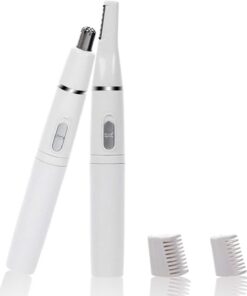 Recortador eléctrico de cejas 2 en 1, recortador de orejas y nariz para hombres y mujeres, afeitado de vello nasal, para cara, labios, nariz, vello facial, cortador de vello de la nariz