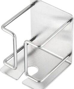 Ciieeo Soporte de Pared en Estilo Simple Plata para Afeitadora Eléctrica Organizador Ligero y Compacto de Acero Inoxidable para Baño y Ducha