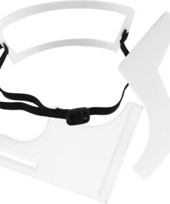 Peine de Peinado para Barbería Fijación Trasera, Blanco | Plástico, 1 Juego, Diseño Simple y Delicado, para Uso Doméstico y Contorno del Cuello, Práctico y Resistente Color Aleatorio