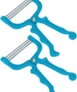 Toyvian Depiladora Facial Manual Hilo para Limpieza de Vello, 2 Piezas en Abs y Acero Inoxidable, Herramienta Práctica para Depilarse en Belleza