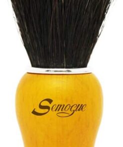 Brocha de Afeitar Semogue Pharos-C3 Cavallo Pure Black - Mango Amarillo