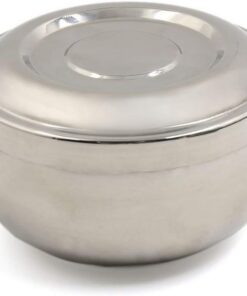XYWHPGV Taza de afeitar duradera para hombres con tapa Taza de crema de afeitar húmeda Kit de escurridor para viajes Acero inoxidable Plata Aislamiento térmico de doble capa(48fcf 8f365 cde42 2562c 99