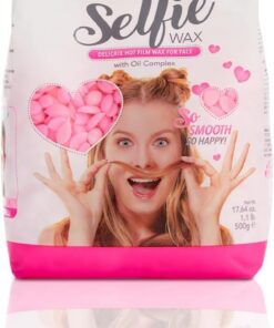 Italwax Face Selfie - 500g - Cera elástica en perlas para la depilaciòn facial. Tratamiento delicado con aceites naturales - Perfecto para cejas, labio superior y patillas
