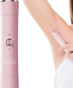 Afeitadora eléctrica para mujer Afeitadora Ergonómica Recargable | Recortadora Eléctrica De Bikini Con Doble Cabezal Para La Mujer Rasuradora para rostro, cejas, barba, orejas, pier