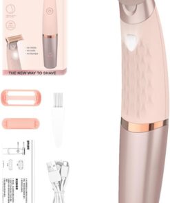 Afeitadora eléctrica para mujer, sin dolor, depilación facial, recortadora | de bikini, afeitadora corporal sin dolor, inalámbrica, eléctrica sin dolor para mujer