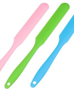 Espátula Aplicadora de Cera de Silicona 3 Piezas para Depilación Corporal | Mango Largo, Fácil de Limpiar, Uso en Manos y Limpieza, Formato Reutilizable en Pack de 3 Color Aleatorio