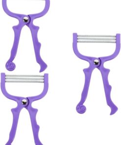 3 Piezas Removedor De Vello Facial Depiladoras Depilatorias Afeitadoras De Vello Facial De Depiladora Facial Depilación De Para Mujeres Barba Púrpura Abs