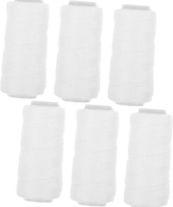 LIFKOME 6 Rollos de Hilo de Algodón Menos Irritación para Depilación Facial y Eliminación del Vello, Adecuado para Uso