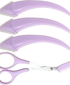 Recortador de Cejas Accesorio De Arreglo Y Belleza Suministros De | Kit Recorte Cejas Antideslizante 4 Piezas Artículos De Autocuidado Y Belleza Para Mujeres Diario Hogar Spa Baño Y