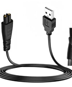 Remington - Cargador de afeitadora y cortadora de 5 V, USB, cable de carga para afeitadora eléctrica y cortadora, incluye cepillo de limpieza compatible con los modelos Remington XR7000, XR1410
