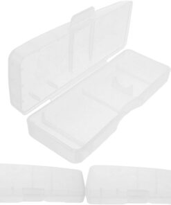 VALICLUD Estuche Transparente para Maquinillas de Afeitar Manuales 3 Piezas Protección Mejorada en PP, Compatible para Viajes y Baños