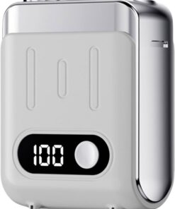 Pequeña afeitadora eléctrica para hombres, operaciones silenciosas con indicadores digitales, herramienta de afeitado recargable para hombre y novio