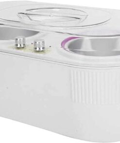 Máquina De Terapia De Cera Tipo Recipiente Doble, Instrumento De Terapia De Cera para Depilación con Temperatura Ajustable, Máquina para Derretir Cera con Calentador De Belleza