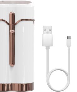 Removedor de vello facial para mujeres, cuerpo, axilas, piernas, doble cabeza, pequeña afeitadora USB, recortadora de vello facial, fácil de usar, dispositivo de eliminación de afeitadora USB para