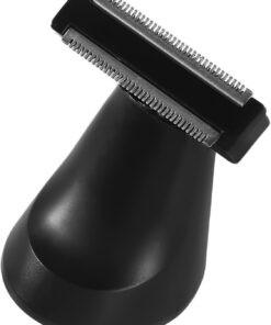 Cabezal Material Abs y Acero Inoxidable de Corte Eléctrico Negro con Diseño Elegante Fácil Instalación y Recorte de Precisión para Afeitadora de Cuerpo para Hombres