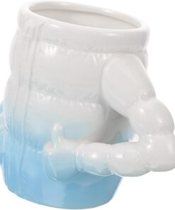 OUNONA Cuenco de Afeitar de Cerámica para Hombres, Taza de Afeitado Doméstica Azul, Rápido Espumador para Jabón de Afeitar, Accesorio Práctico para Suministros de Afeitado Masculino