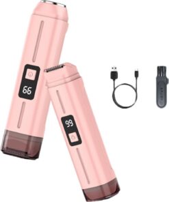 Recortadora de pelo multifuncional eléctrica depiladora depiladora para piernas axilas herramienta de afeitado para mujeres cuerpo fácil de limpiar depiladora de doble cabeza