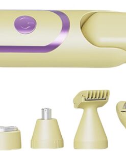 Eficientes removedores de vello, herramienta de depilación lavable, pantalla LCD, afeitadoras de pelo recargables, adecuadas para cuerpo, cara, nariz