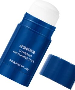 Ciieeo Crema de Afeitar en Barra para Barbas, Suavizante y Limpiadora, Hidratante y Manual, Adecuado para Cuidado Facial y Afeitado Masculino